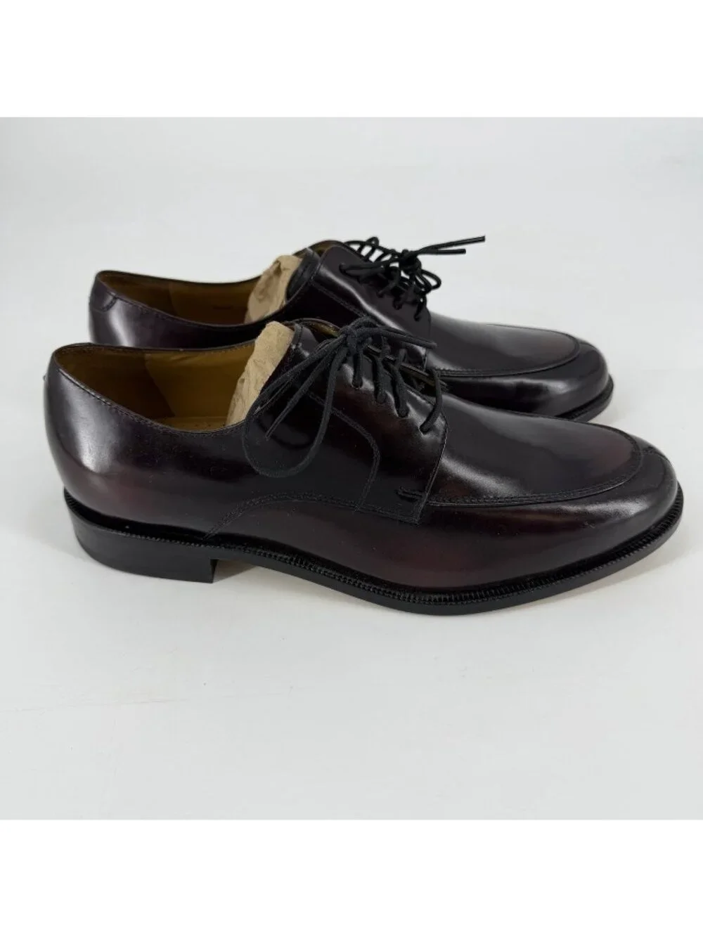 Men's Cole Haan  Air Carter Split-Toe Derby Shoes Mahogany Leather 10.5M
